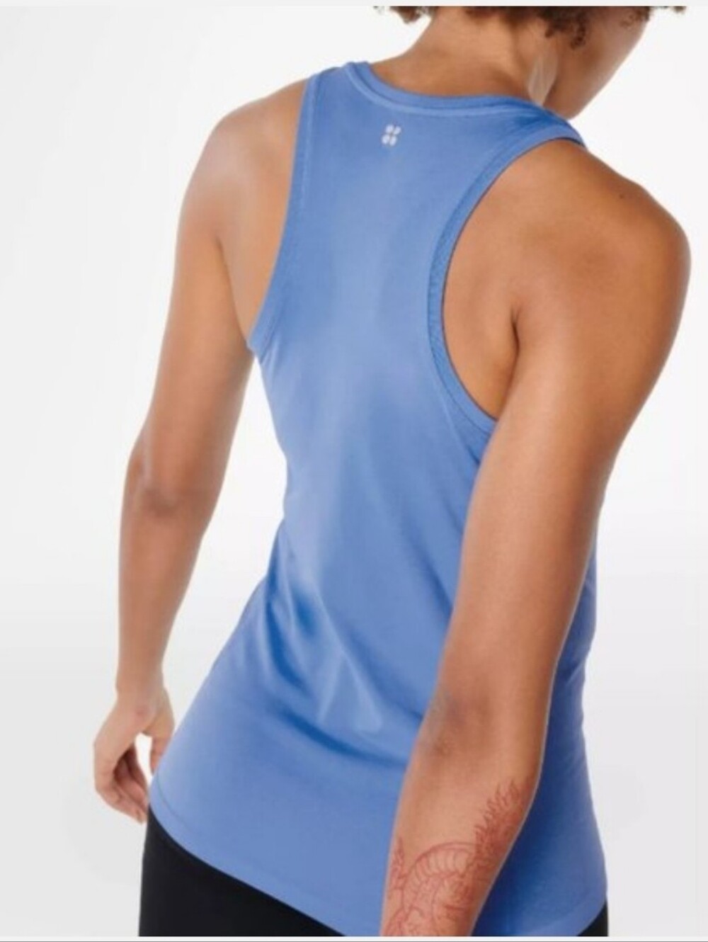 NEW Sweaty Betty Athlete Seamless Workout Tank in Regatta Blue Women's Small - Picture 2 of 5
